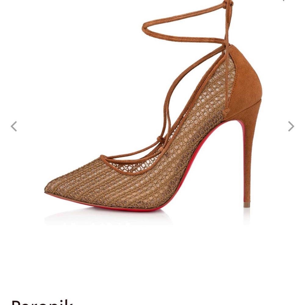 Womens Christian Louboutin
Brown Peropik 100 Rete/Dent Chenette/Vv Pumps - Picture 2 of 8